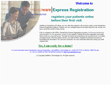 Tablet Screenshot of expressregistration.ca
